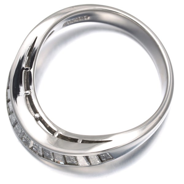  ダイヤ 1.04ct テーパーカット  リング Pt900 