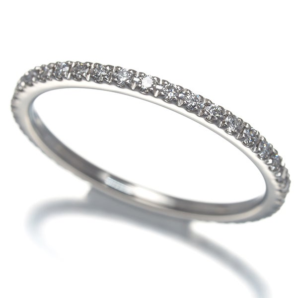 スタージュエリー リング  ダイヤ 0.26ct  フルエタニティ 9号 Pt950 