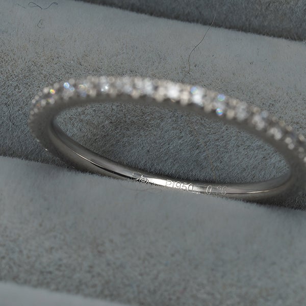 スタージュエリー リング  ダイヤ 0.26ct  フルエタニティ 9号 Pt950 
