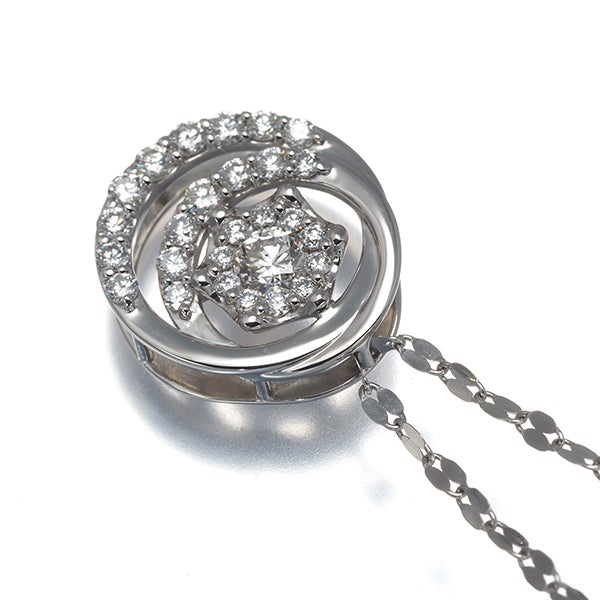 エステール ネックレス  ダイヤ 0.23ct/0.49ct   Pt900/Pt850 