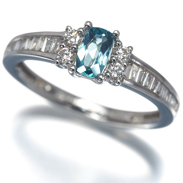  グランディディエライト 0.277ct ダイヤ 0.27ct   リング Pt950 ソーティング