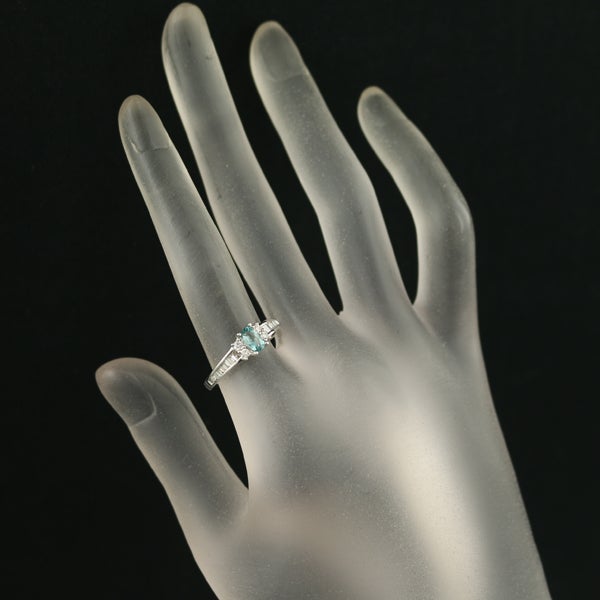  グランディディエライト 0.277ct ダイヤ 0.27ct   リング Pt950 ソーティング
