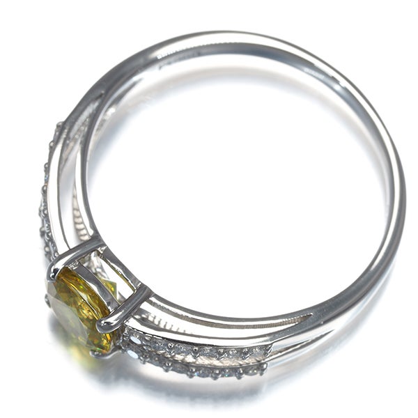  スフェーン 0.87ct ダイヤ 0.18ct   リング Pt900 ソーティング