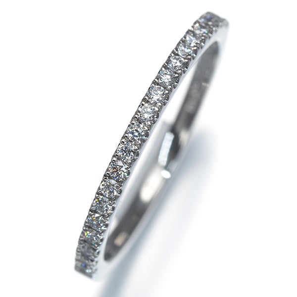 アーカー リング  ダイヤ 0.16ct ティナ ハーフエタニティ 8号 Pt900 