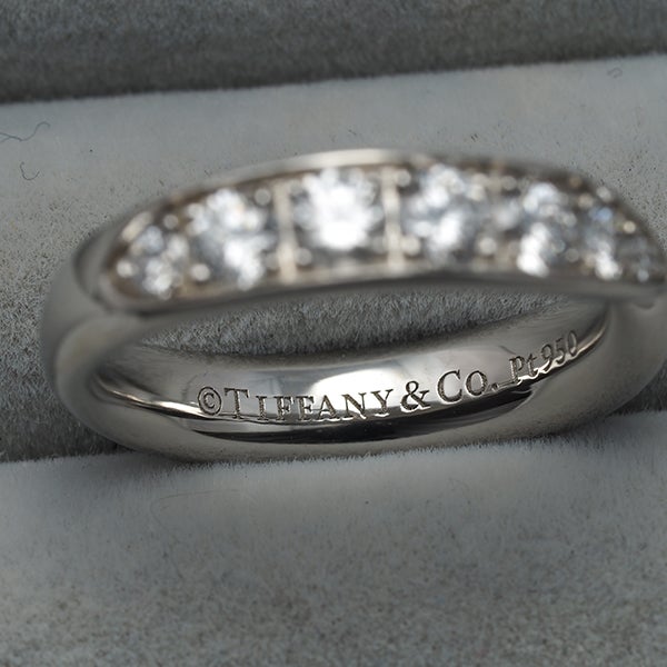 ティファニー リング  ダイヤ 1.01ct ハーモニー ワイド 10号 Pt950 
