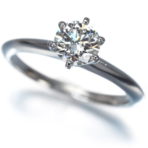 ティファニー リング  ダイヤ 0.72ct ソリティア 10号 Pt950 