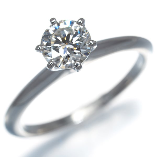 ティファニー リング  ダイヤ 0.72ct ソリティア 10号 Pt950 