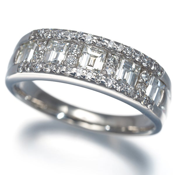  ダイヤ 1.04ct 2種カット  リング Pt900 