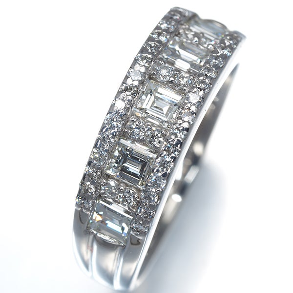  ダイヤ 1.04ct 2種カット  リング Pt900 