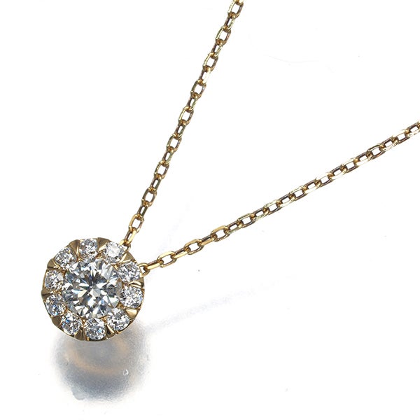 ヴァンドーム ネックレス  ダイヤ 0.25ct グレース  K18YG 