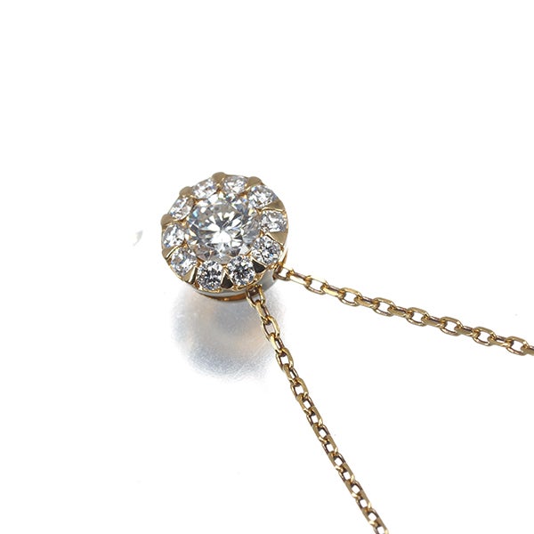 ヴァンドーム ネックレス  ダイヤ 0.25ct グレース  K18YG 