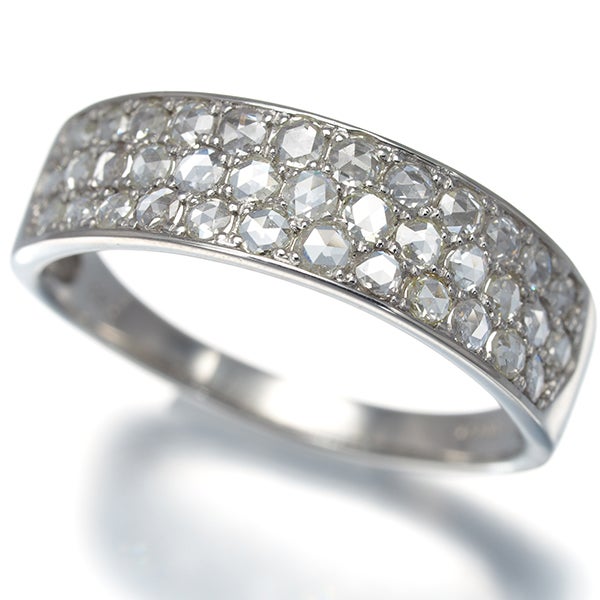  ローズカットダイヤ 0.50ct パヴェ  リング Pt950 