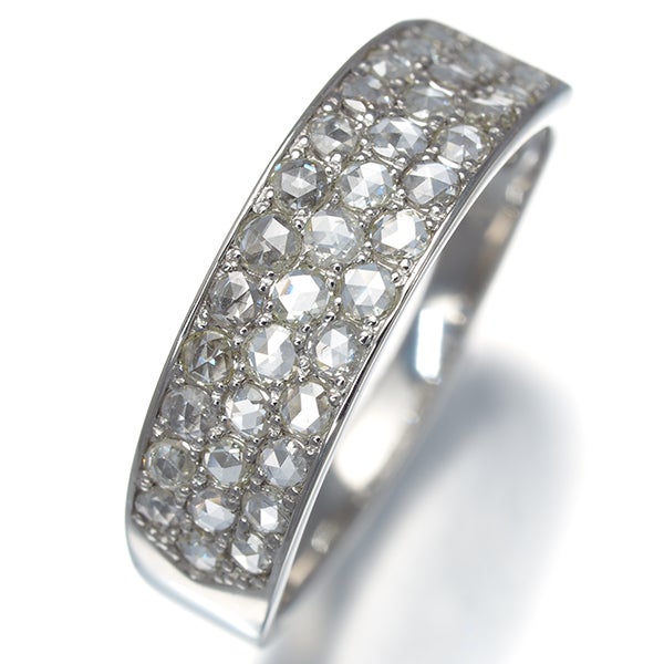  ローズカットダイヤ 0.50ct パヴェ  リング Pt950 