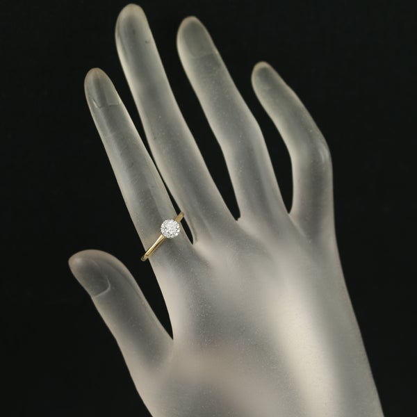 ダイヤモンドシライシ リング  ダイヤ 0.188ct/0.058ct   Pt950/K18YG 