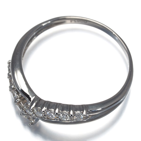  ダイヤ 0.32ct Vライン  リング Pt900 