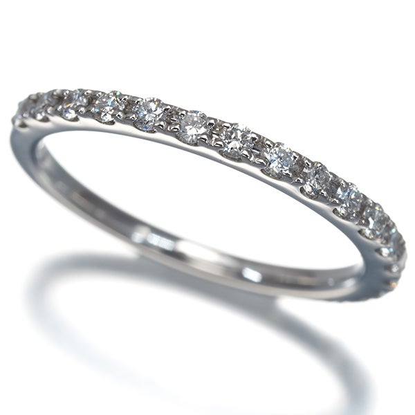  ダイヤ 0.25ct ハーフエタニティ  リング Pt900 