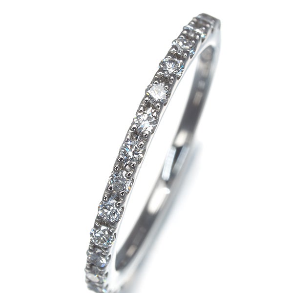  ダイヤ 0.25ct ハーフエタニティ  リング Pt900 