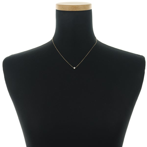 4℃ ネックレス  ダイヤ 0.12ct程  一粒 K18YG 