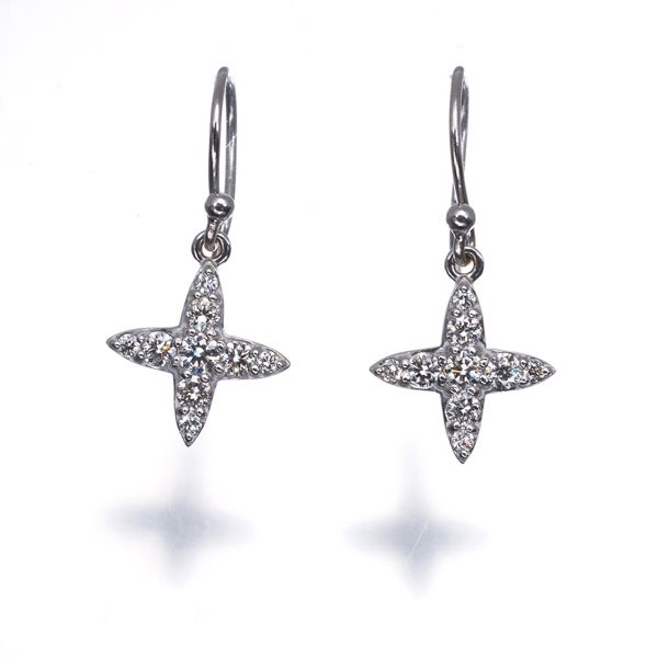エテ ピアス  ダイヤ 0.12ct/0.12ct   K18WG 