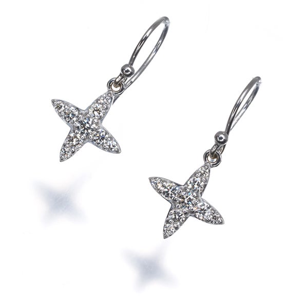 エテ ピアス  ダイヤ 0.12ct/0.12ct   K18WG 