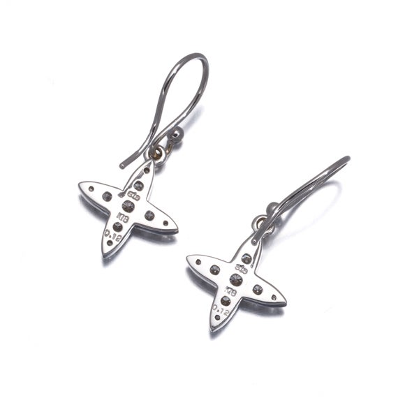 エテ ピアス  ダイヤ 0.12ct/0.12ct   K18WG 