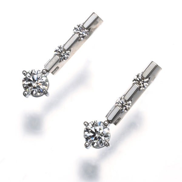 ジェレ ピアス  ダイヤ 0.219ct/0.207ct/0.10ct/0.10ct   Pt900 