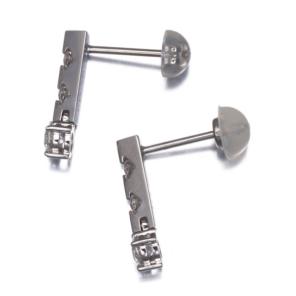 ジェレ ピアス  ダイヤ 0.219ct/0.207ct/0.10ct/0.10ct   Pt900 