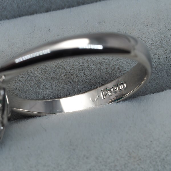 クレサンベール リング  再結晶エメラルド 0.72ct  ダイヤ 0.55ct  10号 Pt900 