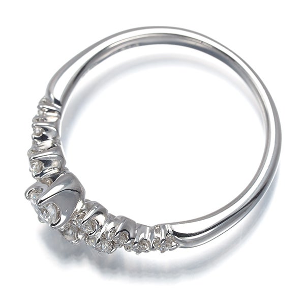 MJC リング  ダイヤ 0.30ct  8号 K18WG 