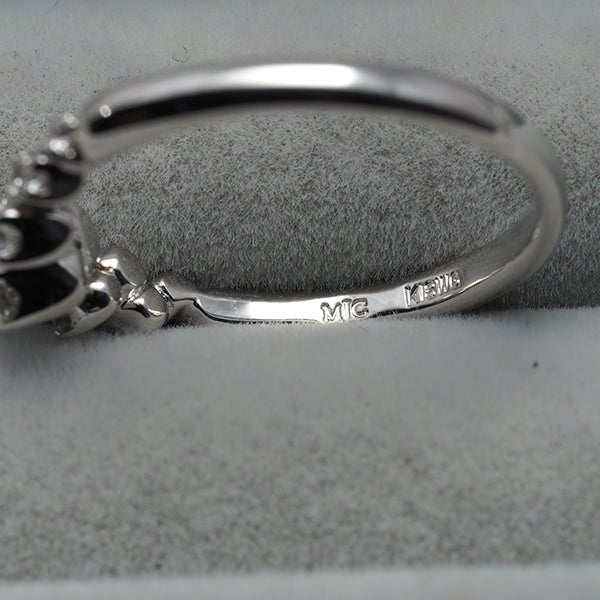 MJC リング  ダイヤ 0.30ct  8号 K18WG 