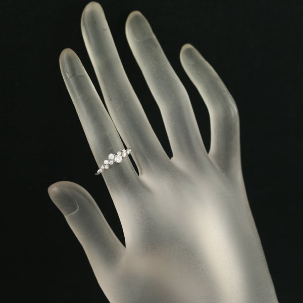 MJC リング  ダイヤ 0.30ct  8号 K18WG 