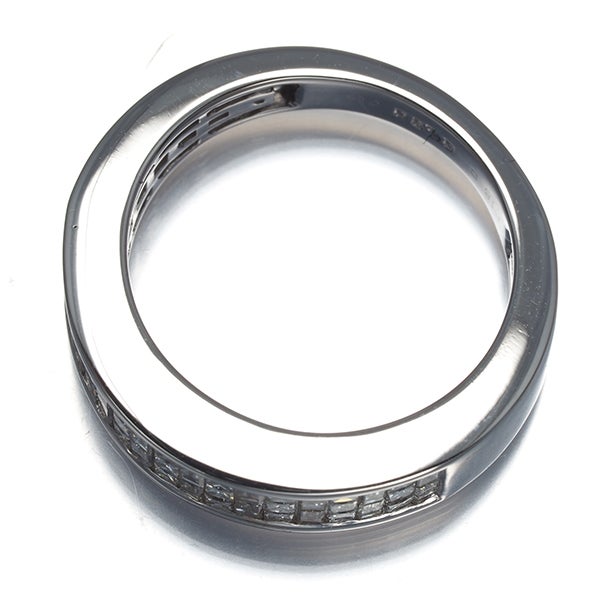  ダイヤ 0.90ct プリンセスカット  リング K18WG 