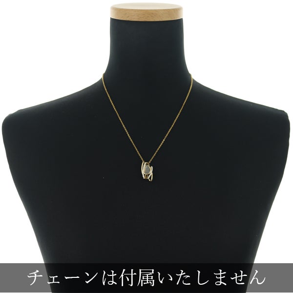  ダイヤ 0.58ct/0.27ct スライスカット  ペンダントトップ K18YG 