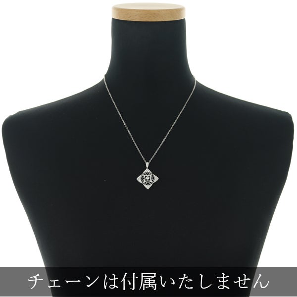  ダイヤ 0.54ct ミルグレイン 透かし  ペンダントトップ Pt950 