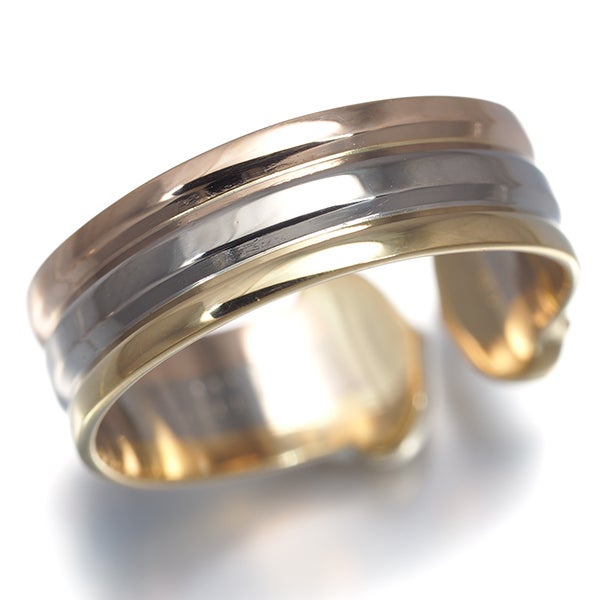 カルティエ リング   2C ドゥーブルC C2 スリーカラー SM53号 K18YG/WG/PG 