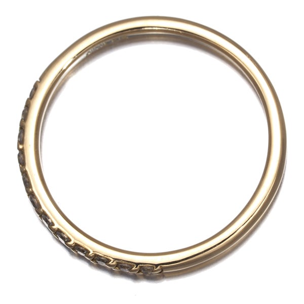 アーカー リング  ダイヤ 0.12ct ドゥーズブリエ 9号 K18YG 