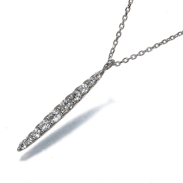 チャーミー ネックレス  ダイヤ 0.20ct  10P Pt900/Pt850 