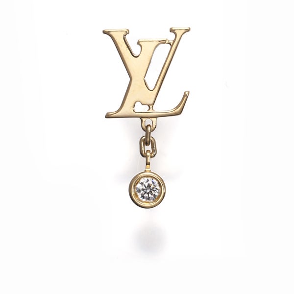 ルイヴィトン ピアス  ダイヤ イディールブロッサム LV 片耳 K18YG 