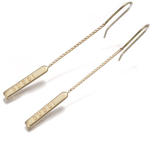 グッチ ピアス   ラリアット フック K18YG 