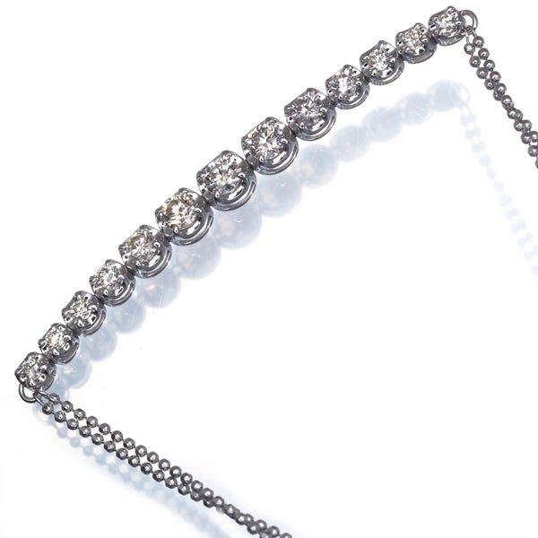 ダイヤ 0.70ct スローグラデーション  ブレスレット K18WG 