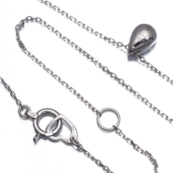 ポンテヴェキオ ネックレス  ダイヤ 0.17ct  ティアドロップ Pt999/Pt850 