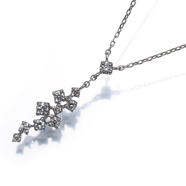 ヴァンドーム ネックレス  ダイヤ 0.13ct   Pt950/Pt850 