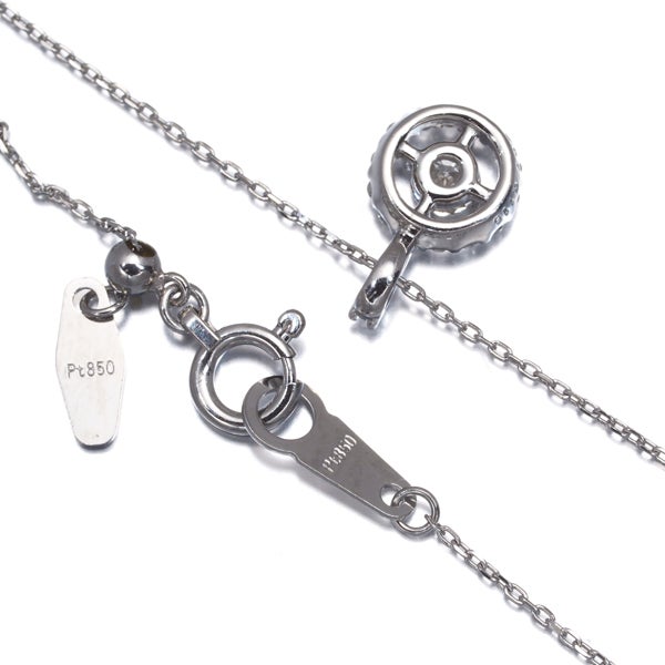 ヴァンドーム ネックレス  ダイヤ 0.115ct/0.07ct   Pt950/Pt850 