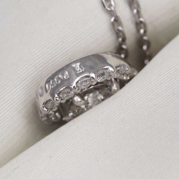 ヴァンドーム ネックレス  ダイヤ 0.115ct/0.07ct   Pt950/Pt850 