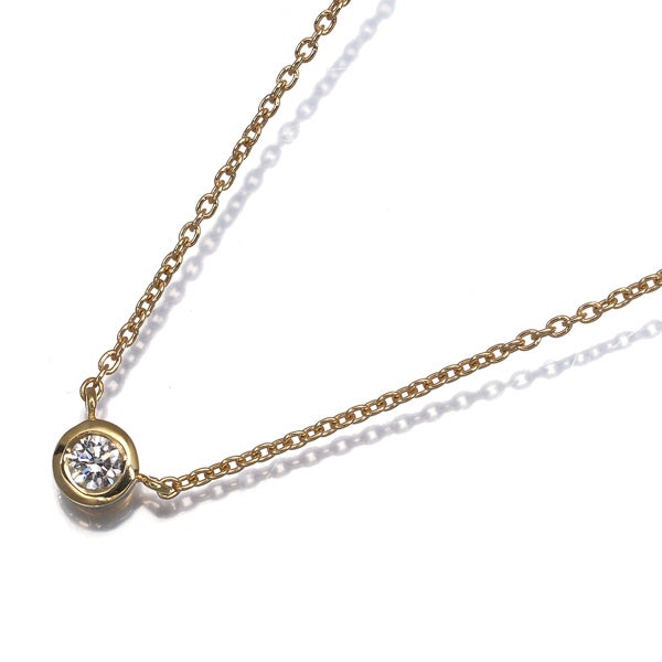 セイレーンアズーロ ネックレス  ダイヤ 0.06ct  一粒 K18YG/WG 