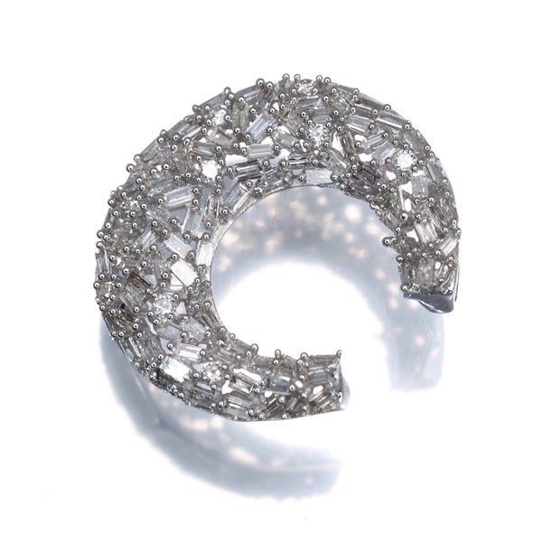  ダイヤ 0.50ct 2種カット  ペンダントトップ K18WG 
