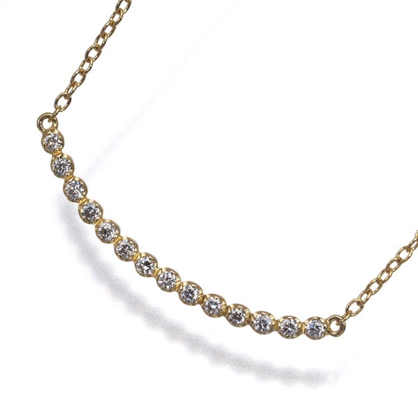 アーカー ネックレス  ダイヤ 0.10ct ビリーブユー  K18YG 