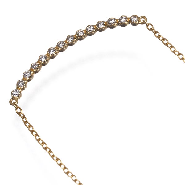 アーカー ネックレス  ダイヤ 0.10ct ビリーブユー  K18YG 
