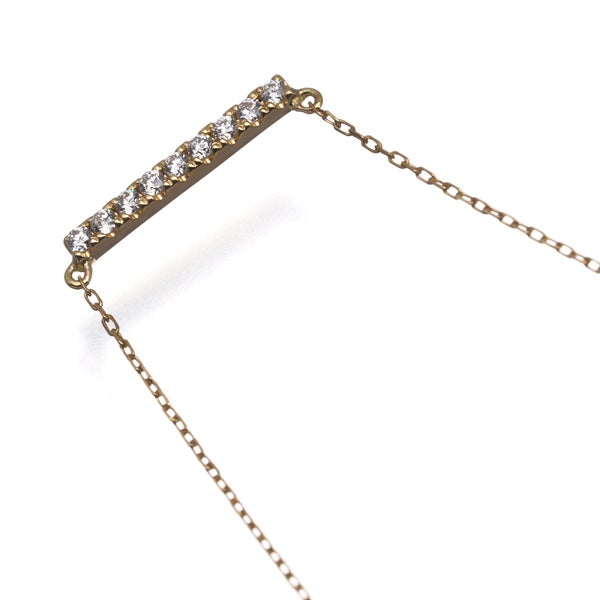 アーカー ネックレス  ダイヤ 0.05ct ティナ ショート K18YG 