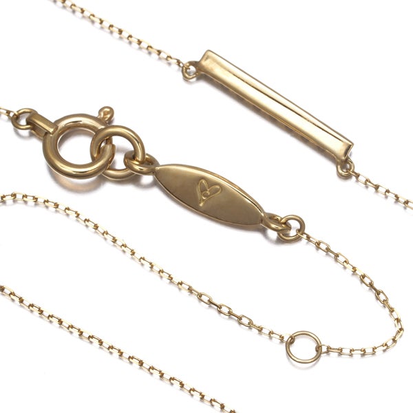 アーカー ネックレス  ダイヤ 0.05ct ティナ ショート K18YG 